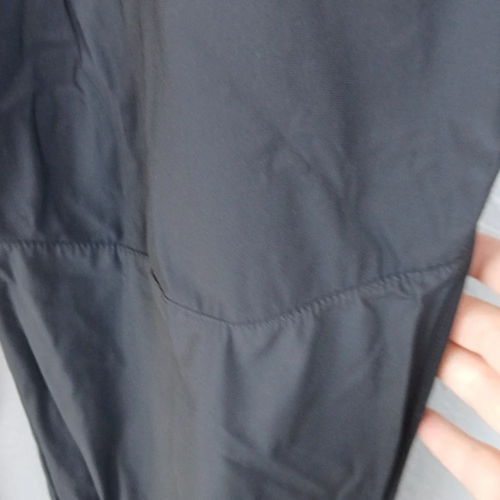Black Lightweight Technical Cargo Joggers Tapered Hiking Travel Pants Mens L